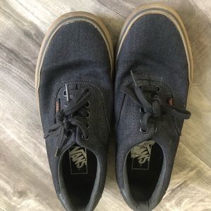 Vans Authentic Lo Pro Classic Dark Denim Gum Shoes